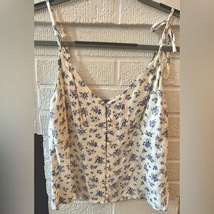 Reformation White Floral Top Size XS